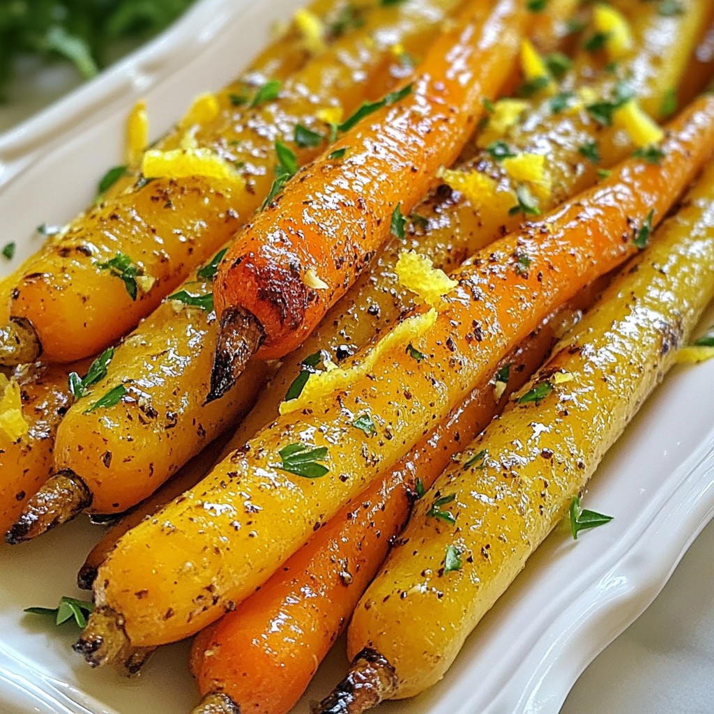 Knoblauch Kräuterbutter Röstkarotten Einfach und Lecker