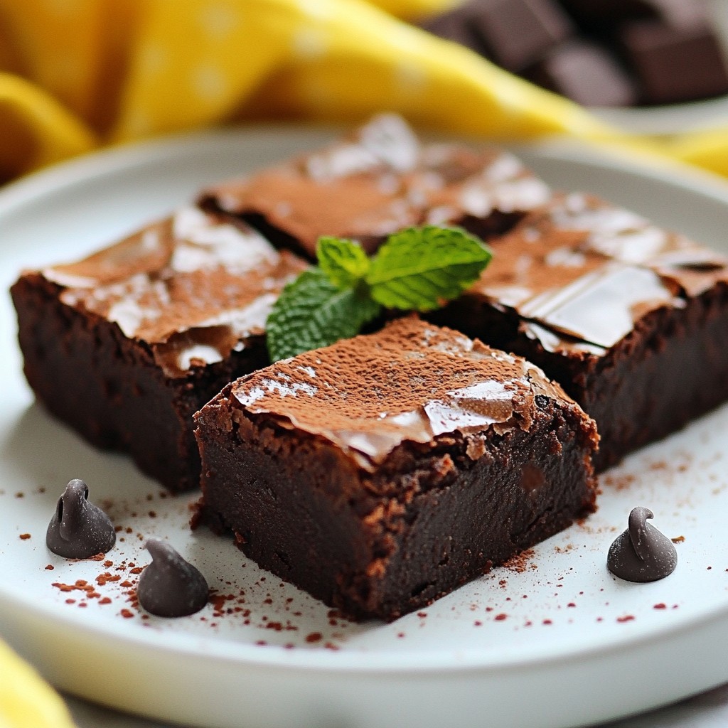 Vegan Chocolate Avocado Brownies Gesunde Leckerei