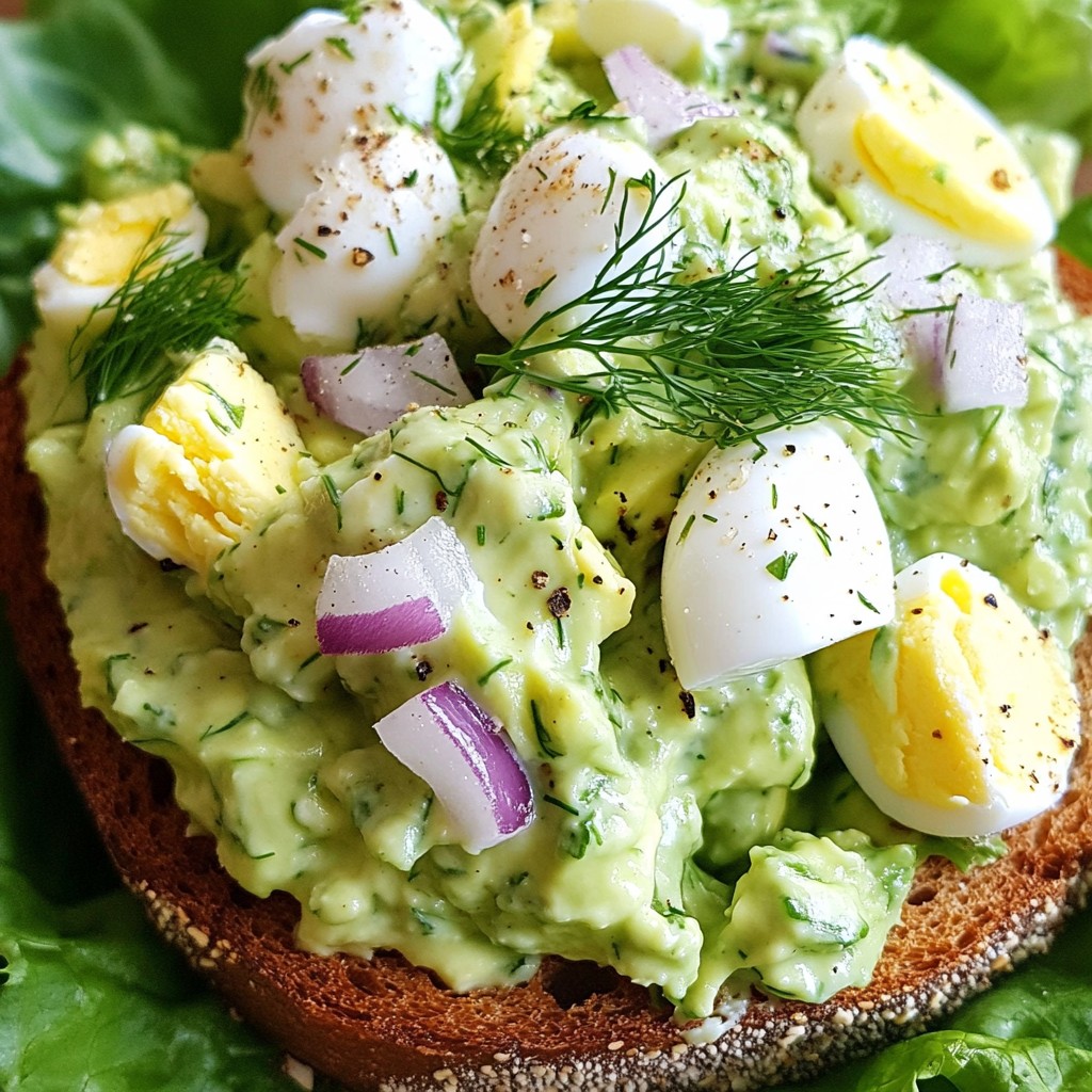 Cremiger Avocado-Ei-Salat Frisch und Einfache Zubereitung