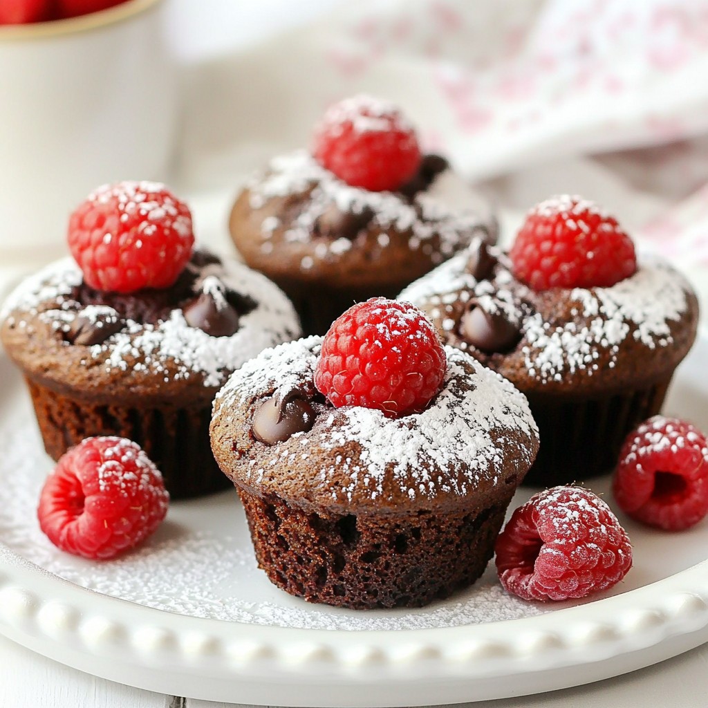 Raspberry Dark Chocolate Muffins köstlich und einfach