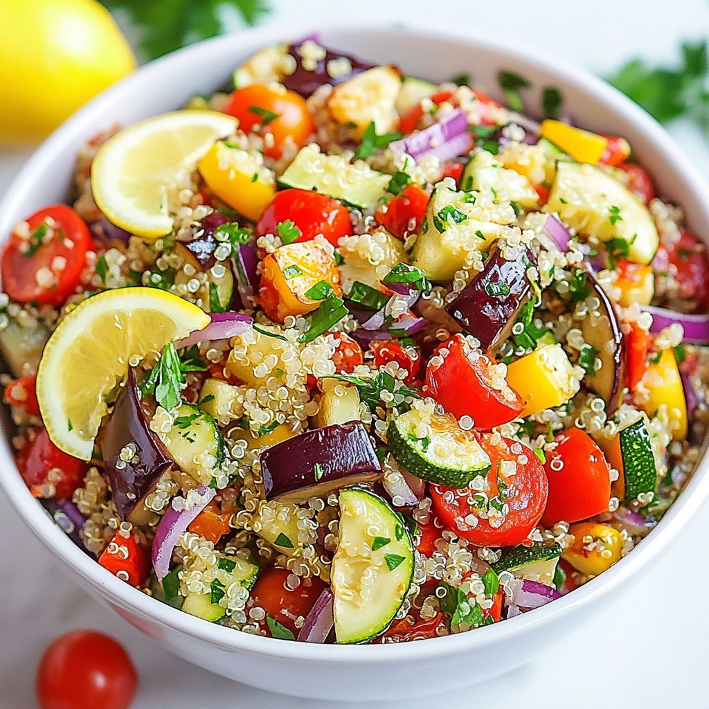 Nutritious Roasted Veggie and Quinoa Tabbouleh Rezept