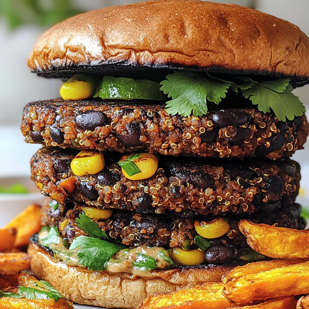 Spicy Chipotle Black Bean Burgers Leckerer Genuss
