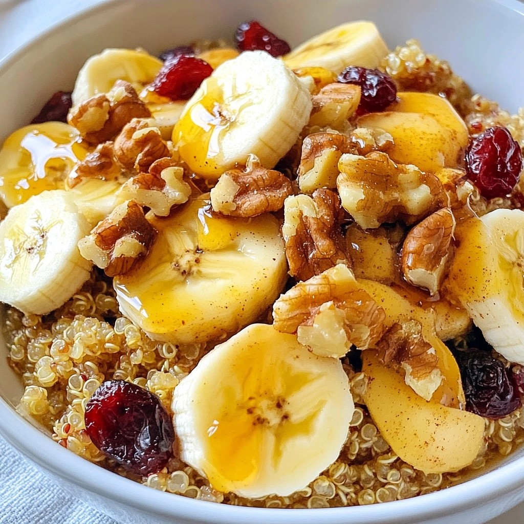 Warme gesunde Maple Cinnamon Quinoa voller Geschmack