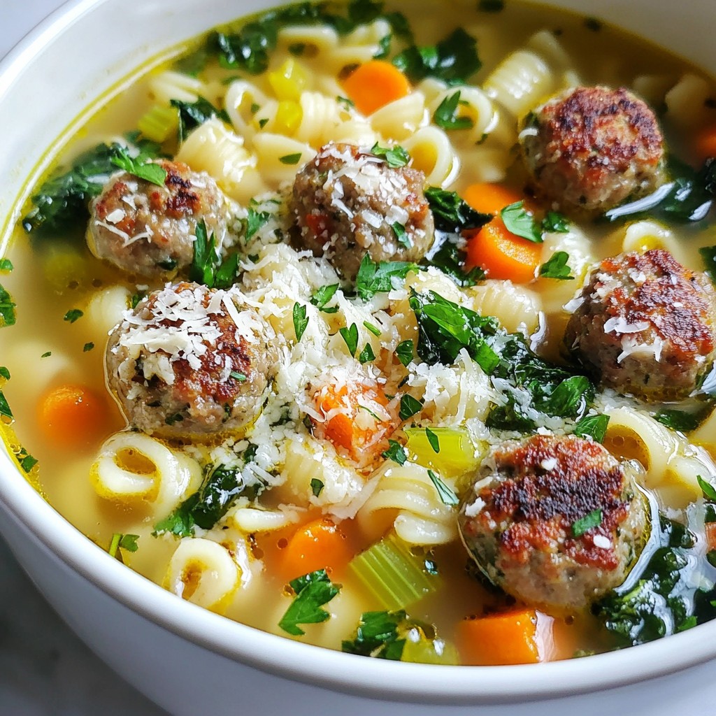 Italienische Hochzeitssuppe Wohltuende und Herzhafte Küche