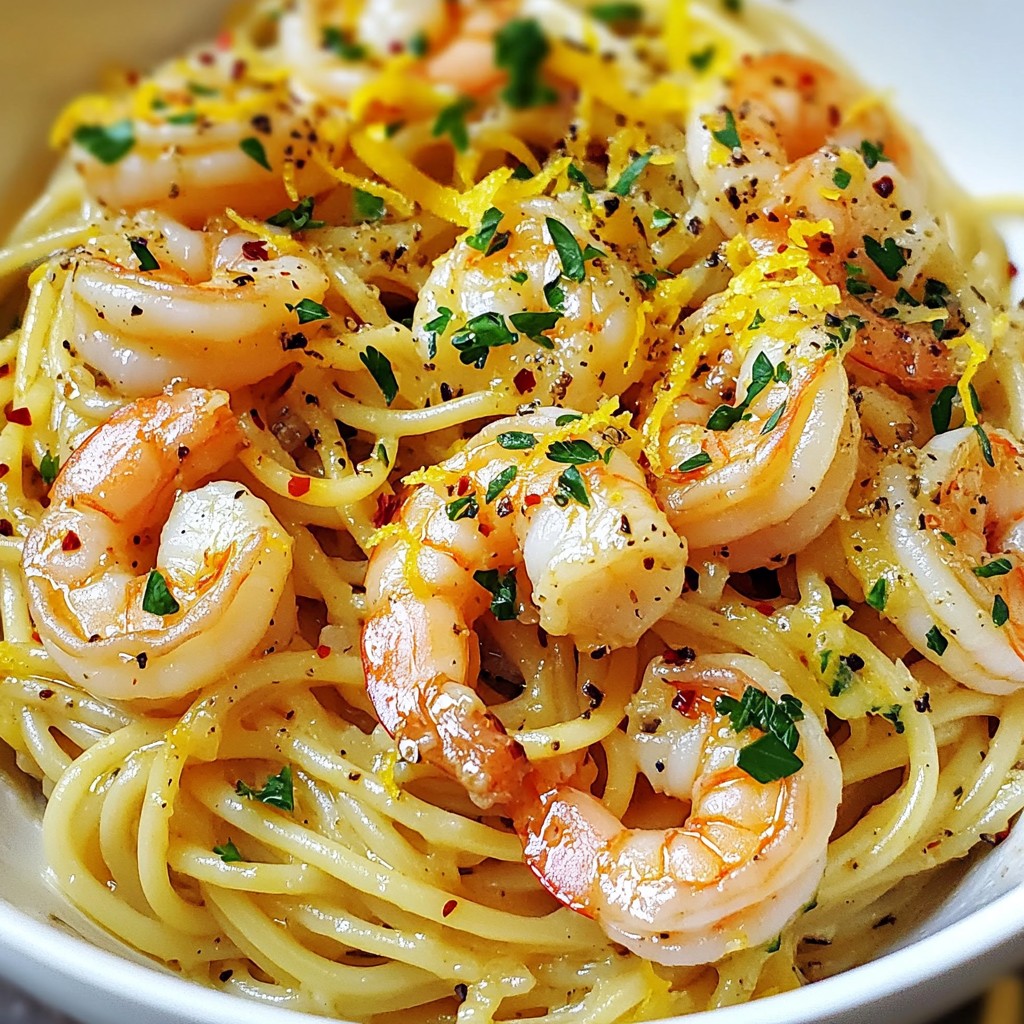 Garlic Butter Lemon Shrimp Pasta Schnelles Genussrezept