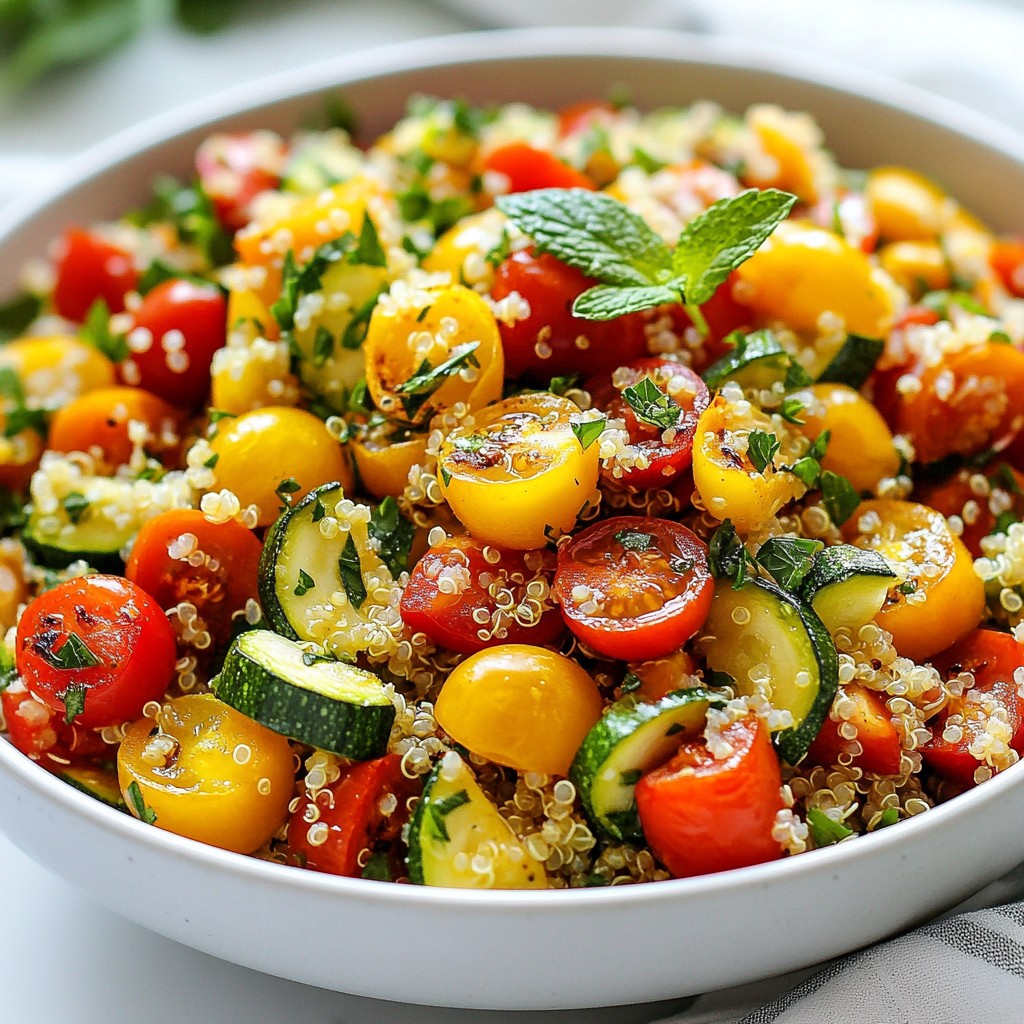 Nutritious Roasted Veggie and Quinoa Tabbouleh Rezept