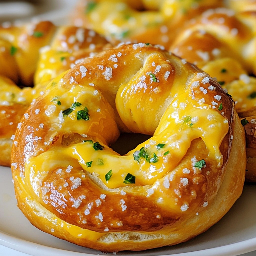 Jalapeño Cheddar Stuffed Pretzels Einfaches Rezept