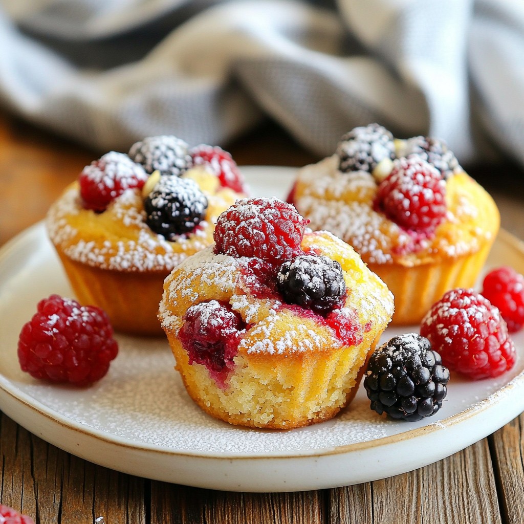 Fluffy gesunde Quinoa Berry Muffins lecker und einfach