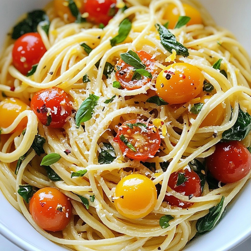 Zesty Healthy Lemon Herb Pasta Leckeres Rezept