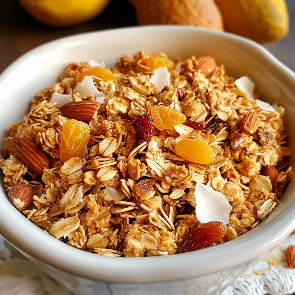 Maple Vanilla Granola Lecker und Einfach Rezept