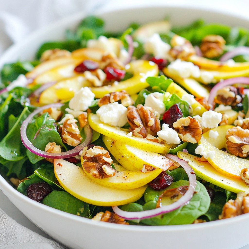 Apfel-Walnuss-Erntesalat frisch und lecker zubereiten