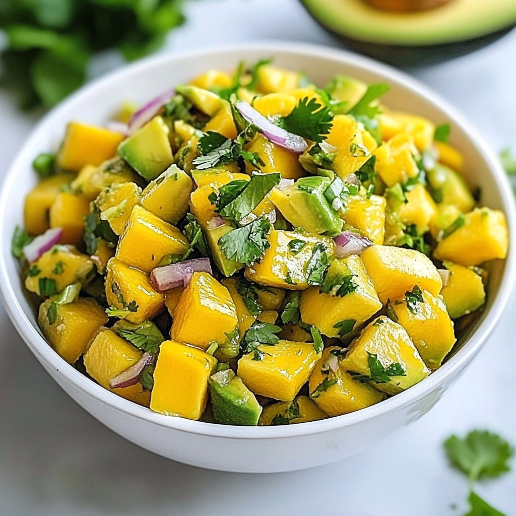 Avocado Mango Salsa fruchtige und gesunde Mischung