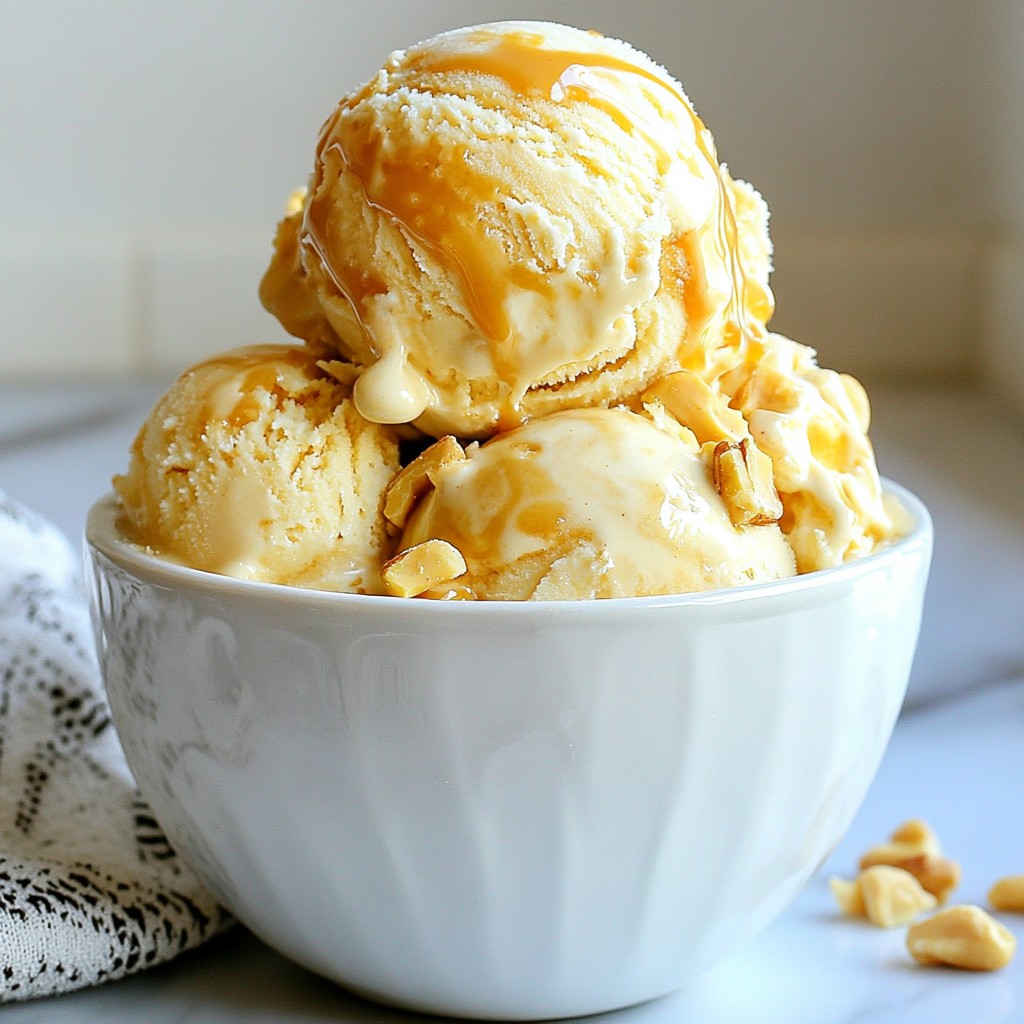 Karamell Cashew Eiscreme Einfach und Lecker Zubereiten