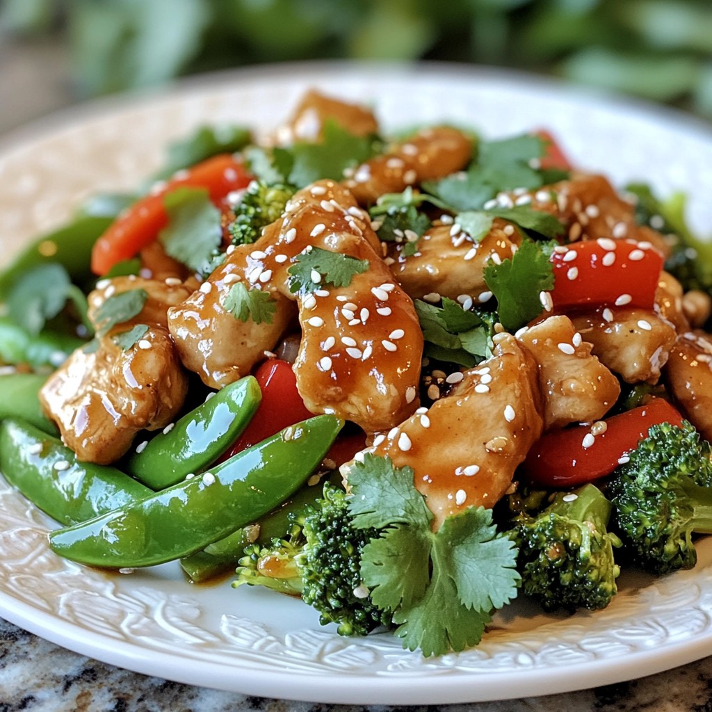 Honig-Soja Hähnchenpfanne Schnelles und köstliches Gericht