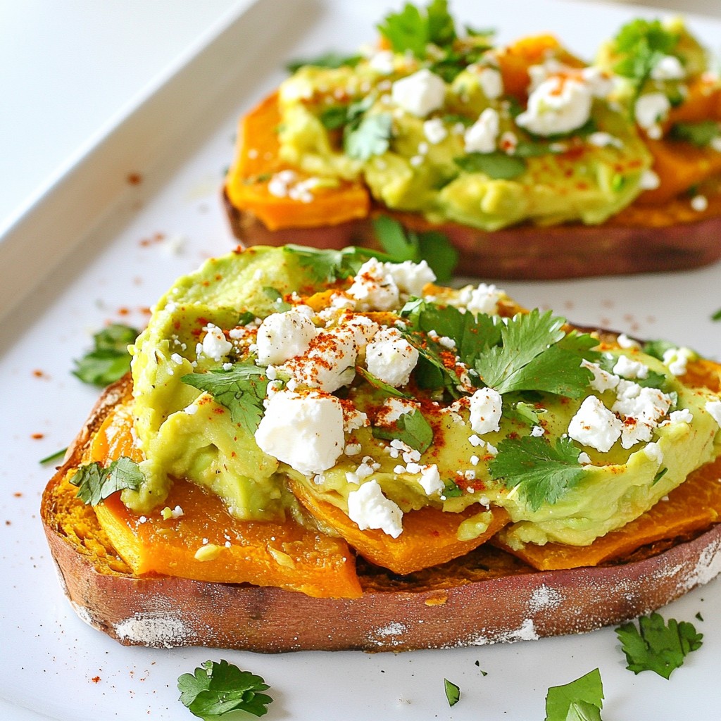 Leckeres Süßkartoffel Avocado Toast Rezept entdecken