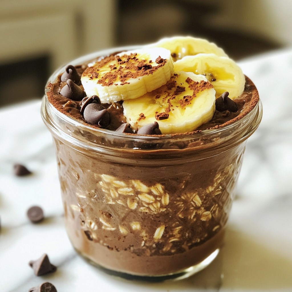 Brownie Batter Overnight Oats Einfache und Köstliche Rezept