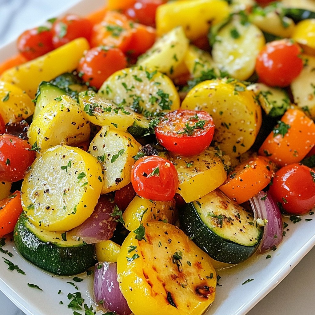 Lemon Garlic Grilled Vegetables Einfache und frische Wahl