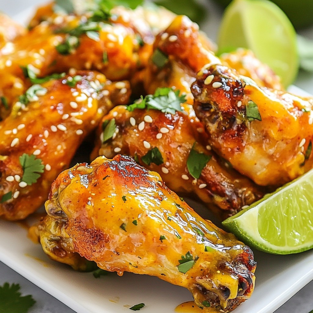 Spicy Mango Habanero Wings Würzige Geschmacksexplosion