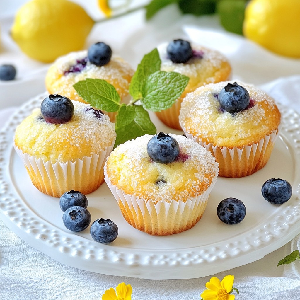 Blaubeer Zitronen Joghurt Muffins einfache Freude