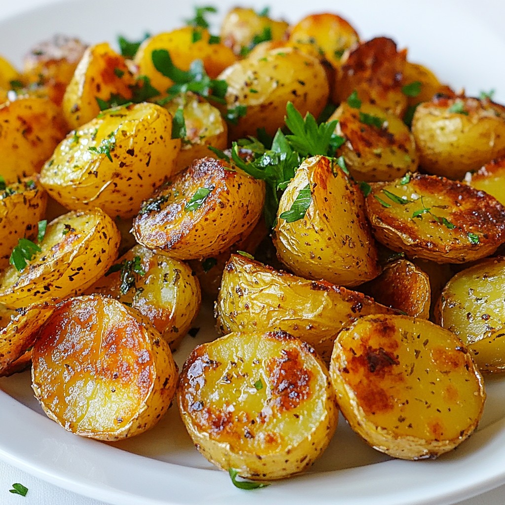 Knoblauch-Kräuter-Röstkartoffeln Einfach und Lecker