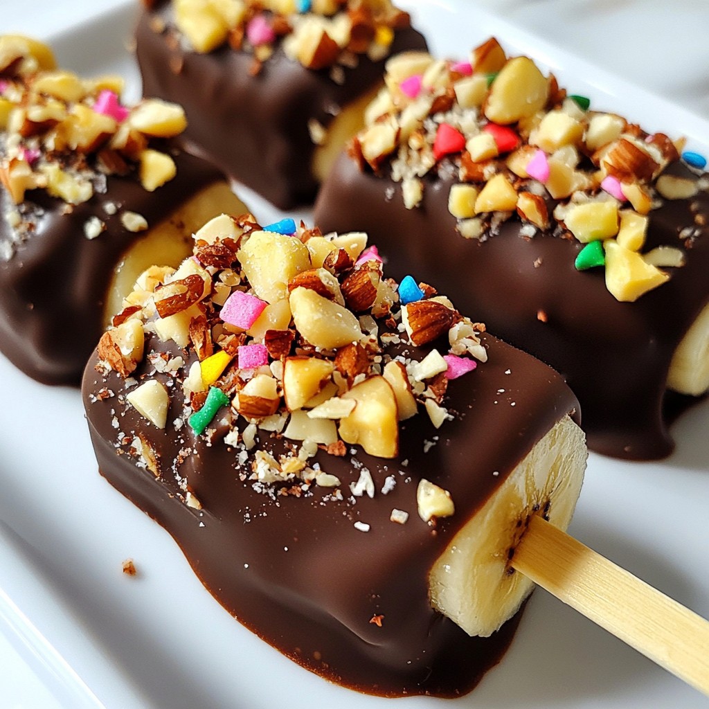 Leckere Chocolate Covered Banana Pops Rezeptideen