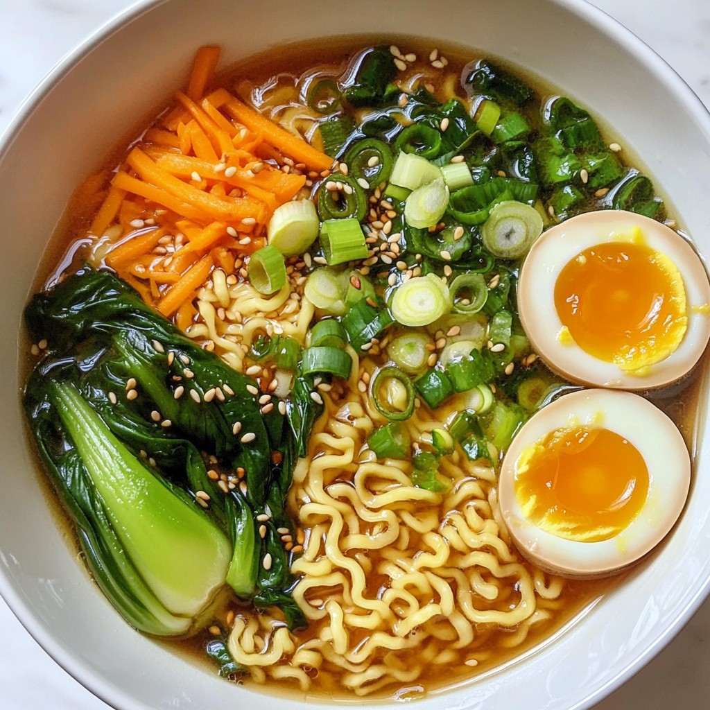 Würzige Knoblauch-Ramen-Nudeln für Gaumenfreuden