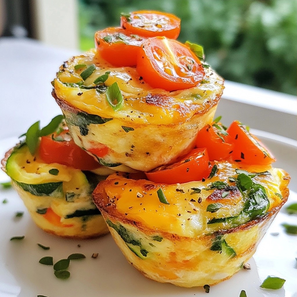 Savory Healthy Veggie and Egg Breakfast Muffins Rezept
