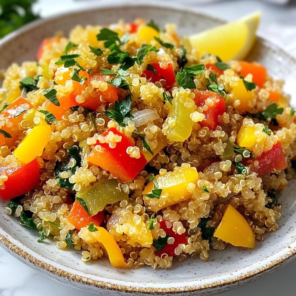 Savory healthy Garlic Herb Quinoa Pilaf Rezeptideen
