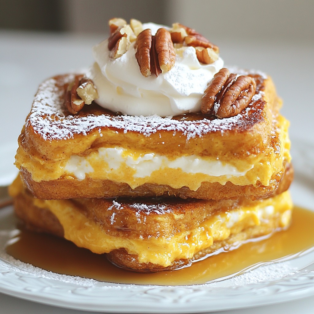 Pumpkin Cheesecake Stuffed French Toast Leckerer Genuss