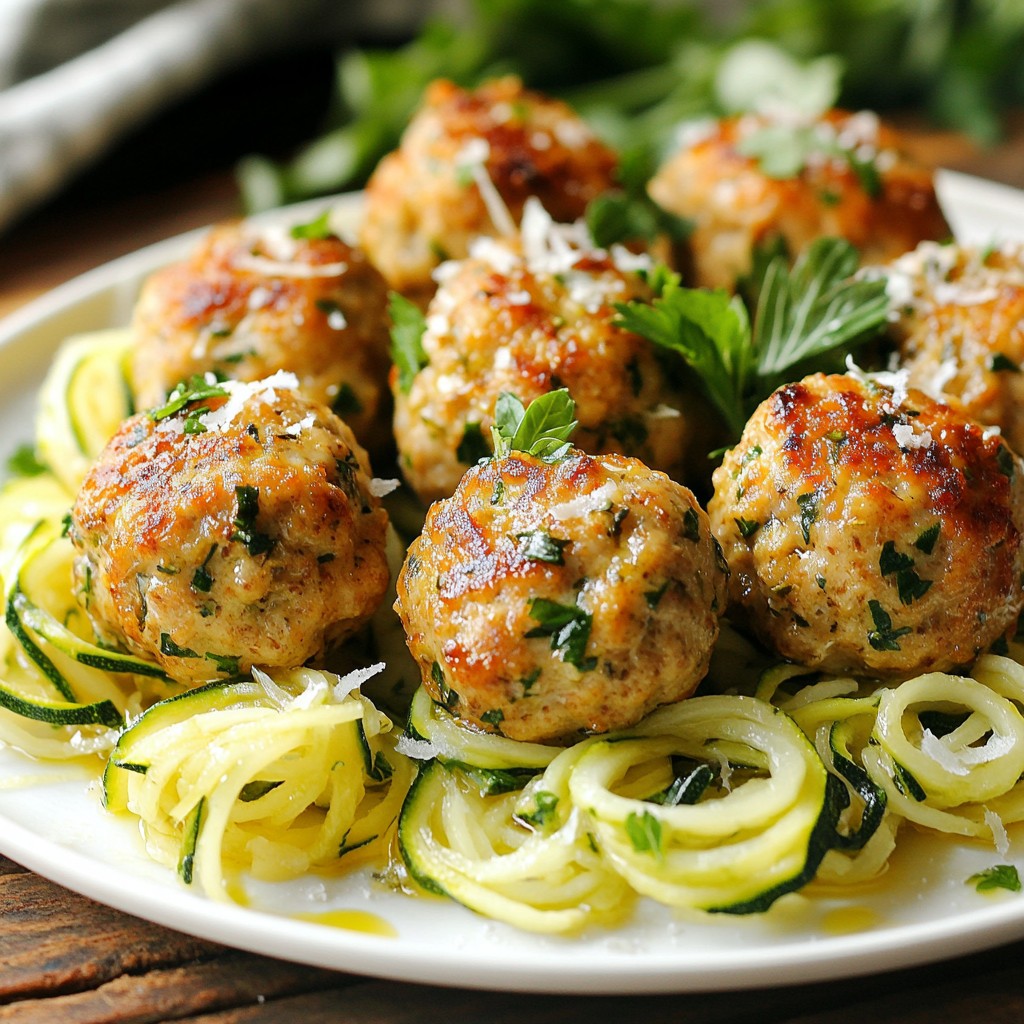 Knoblauch-Kräuter-Hähnchen-Bällchen mit Geschmack