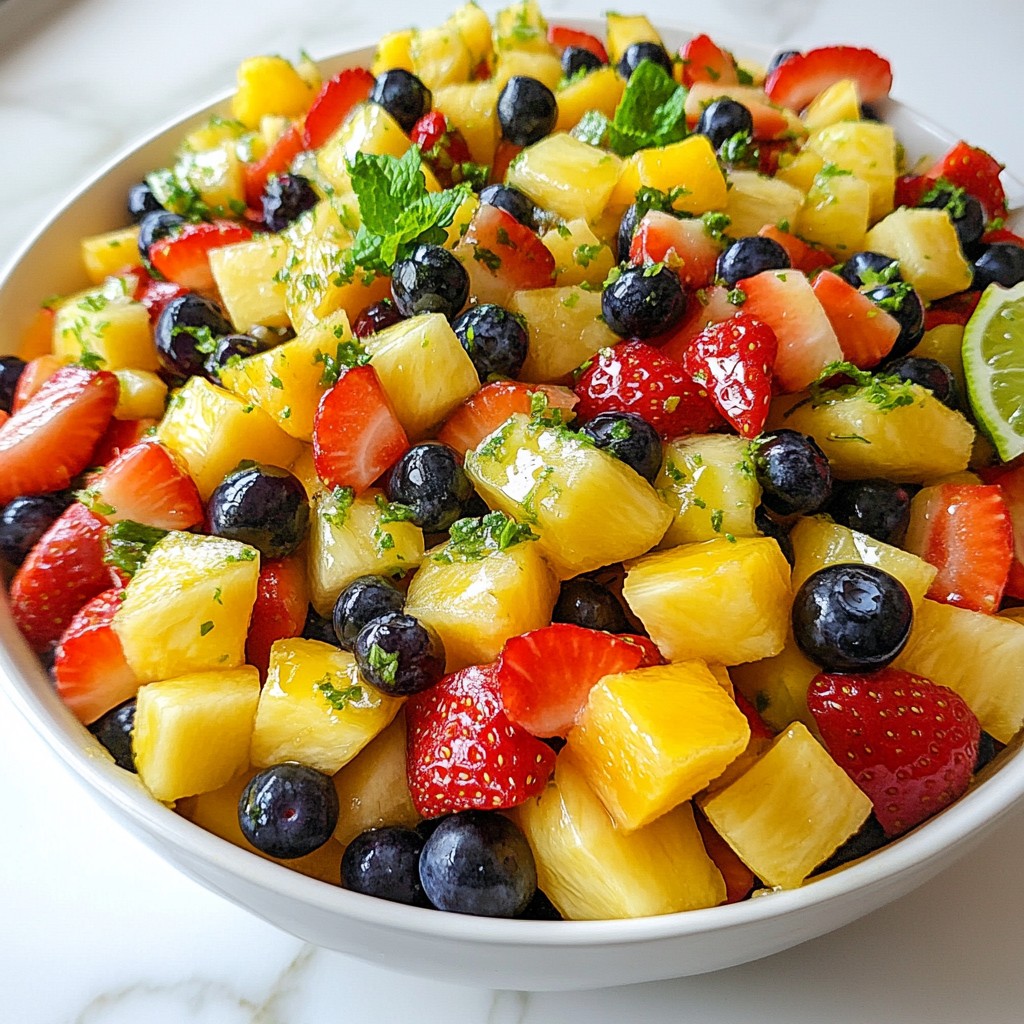 Honey Lime Fruit Salad Frisch und Einfach Zubereiten