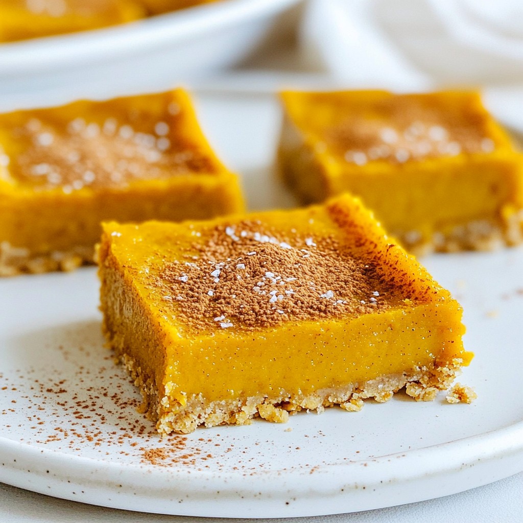 Vegan Pumpkin Pie Bars lecker und gesund backen