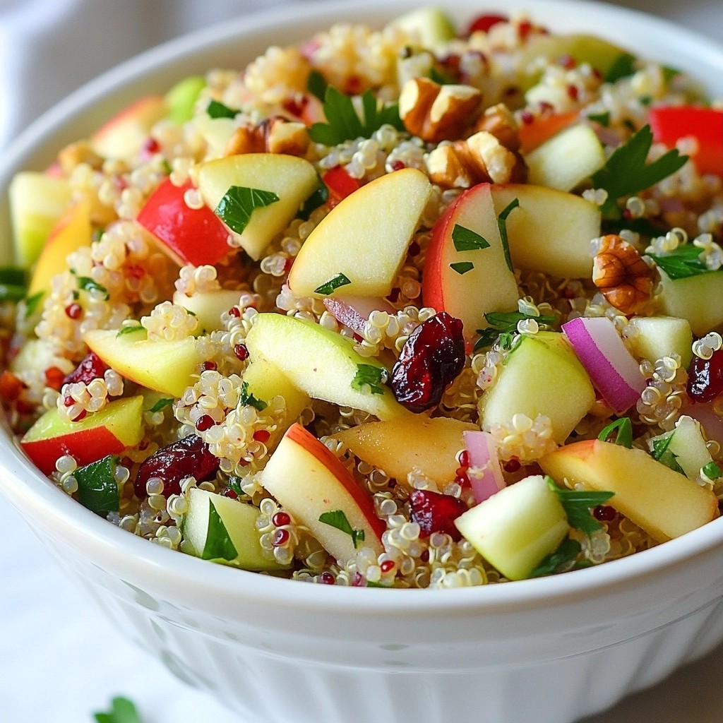 Tangy Healthy Apple and Quinoa Salad Rezept