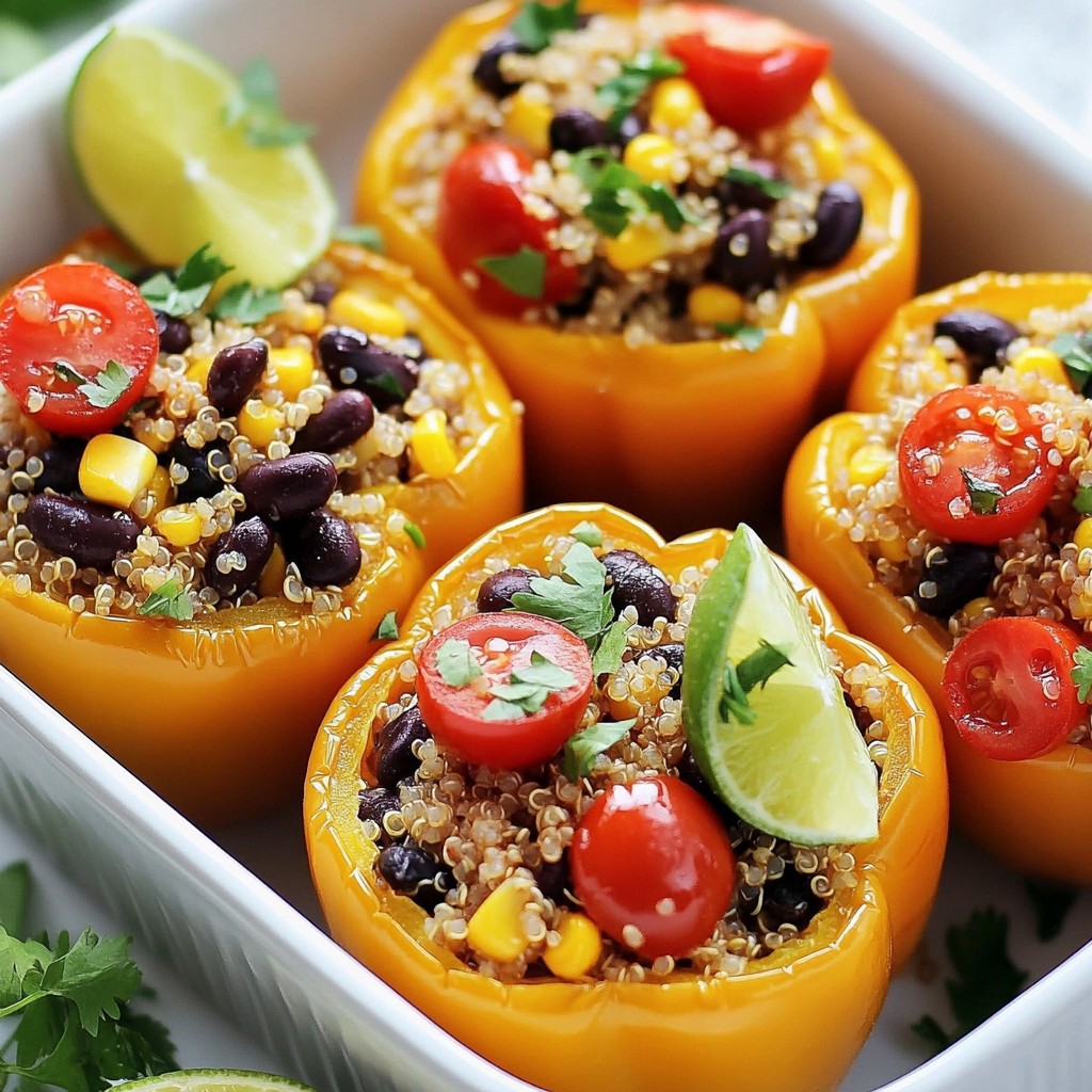 Herbaceous Healthy Stuffed Bell Peppers Lecker genießen
