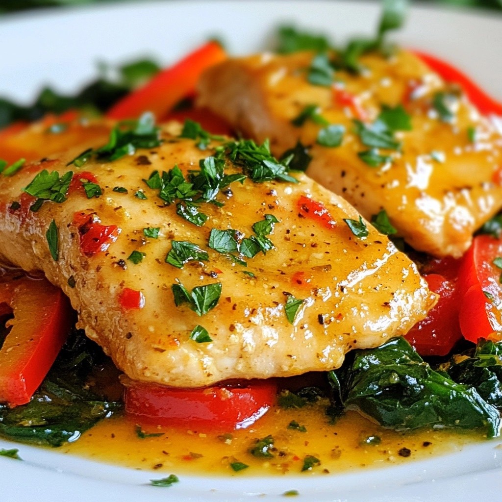 Tangy Healthy Lemon Herb Chicken Skillet Rezept