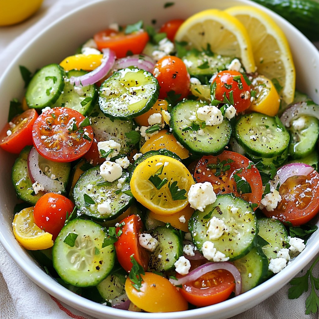 Köstlicher Gurken-Tomaten-Salat Frisch und Gesund