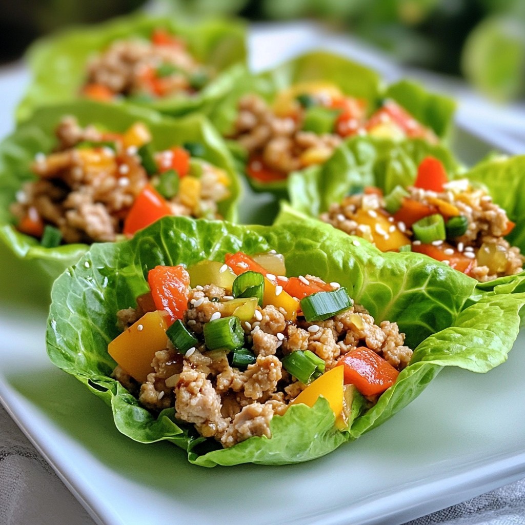 Teriyaki Turkey Lettuce Cups Lecker und Einfach Rezept