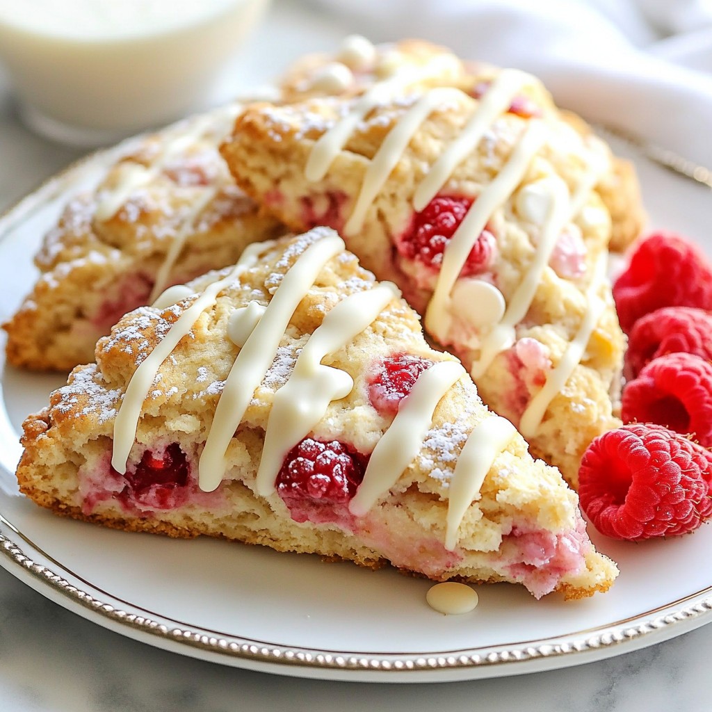 Raspberry White Chocolate Scones Lecker und Saftig