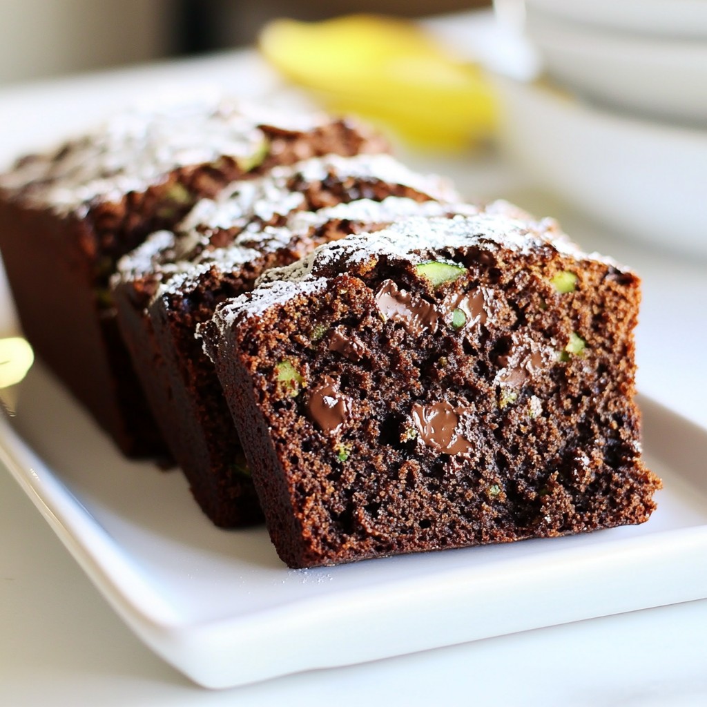 Schokoladenstückchen-Zucchini-Brot leckere Rezeptidee
