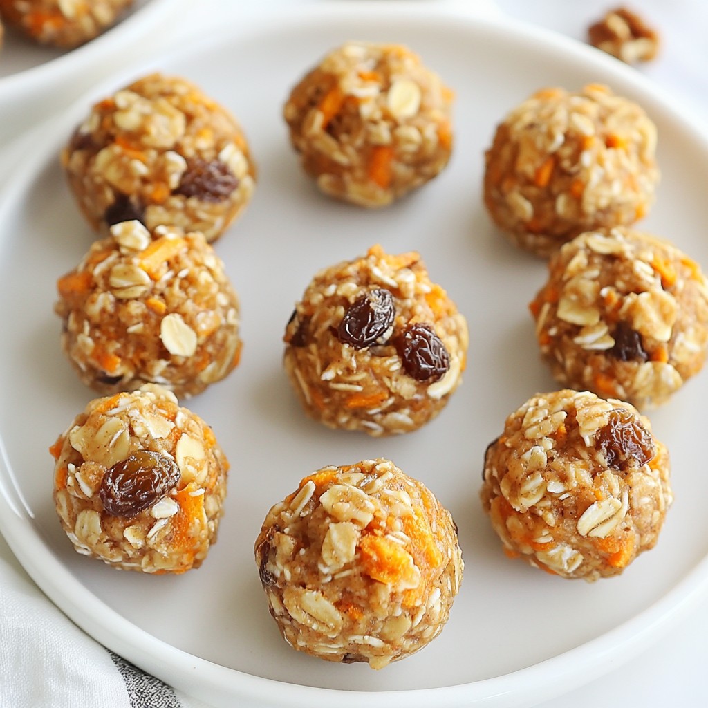 Carrot Cake Energy Bites gesunde Snackidee für dich