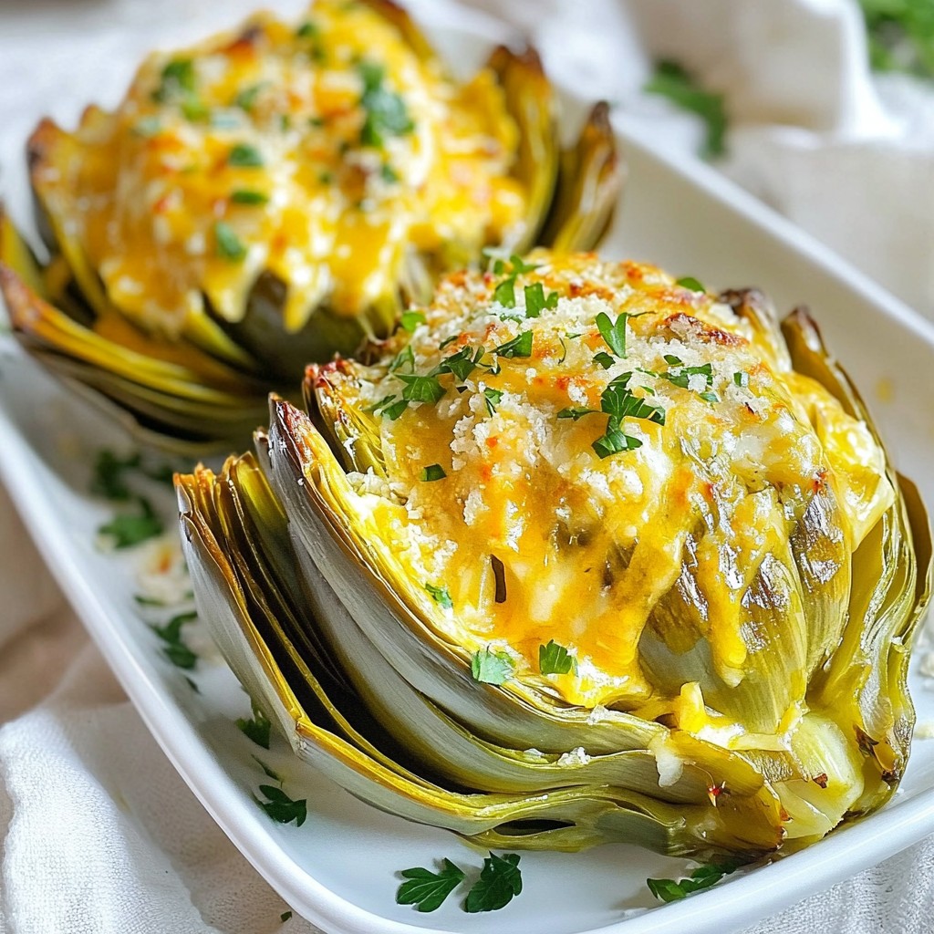 Knoblauch Parmesan Röstartischocken Geschmackvoll Genießen