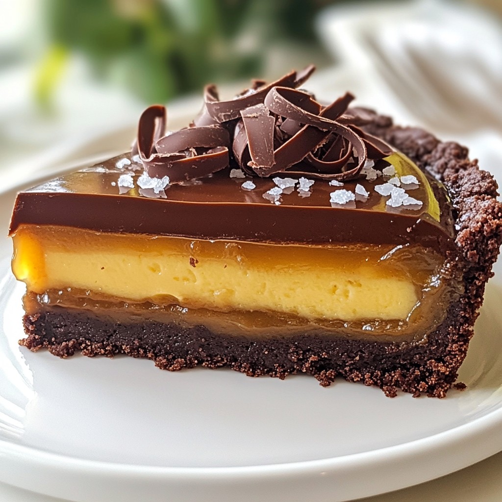 Salted Caramel Chocolate Tart Köstlicher Genuss