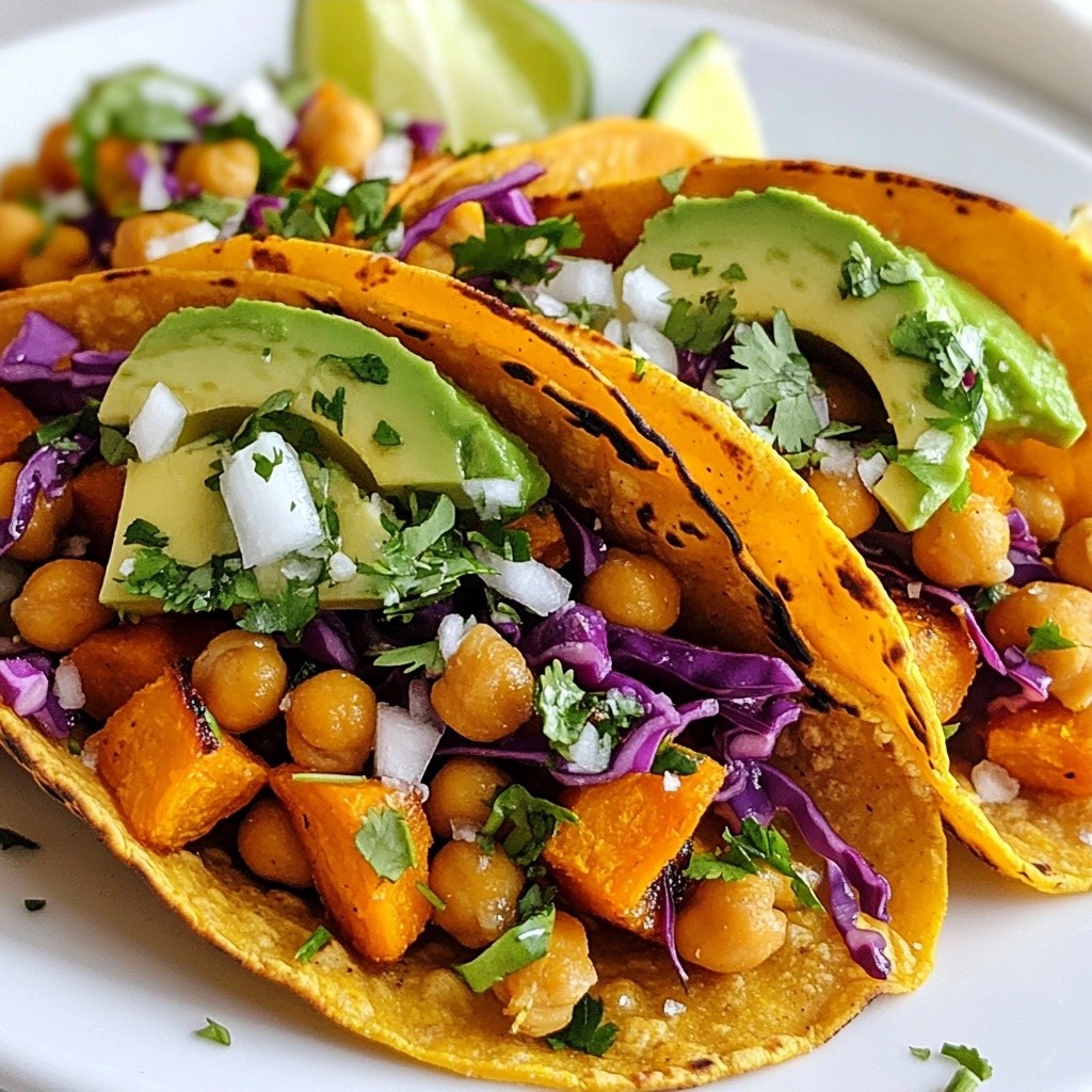Savory Healthy Sweet Potato Chickpea Tacos Rezept