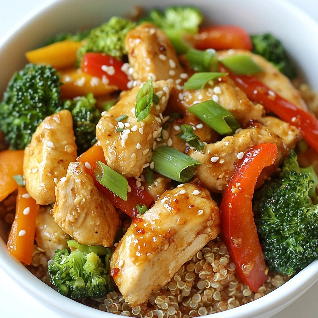 Spicy gesunde Hähnchen-Quinoa-Pfanne für Dich
