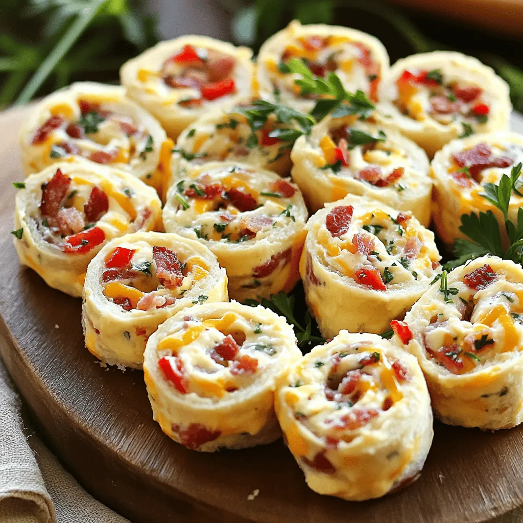 Bacon Cheddar Ranch Pinwheels Frisch und Lecker Snack