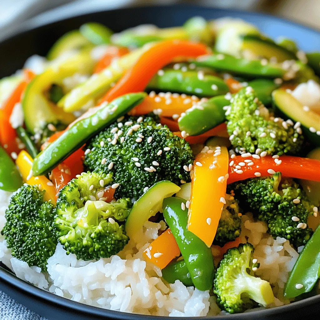 Einfaches Veggie Stir-Fry Schnelles und gesundes Rezept