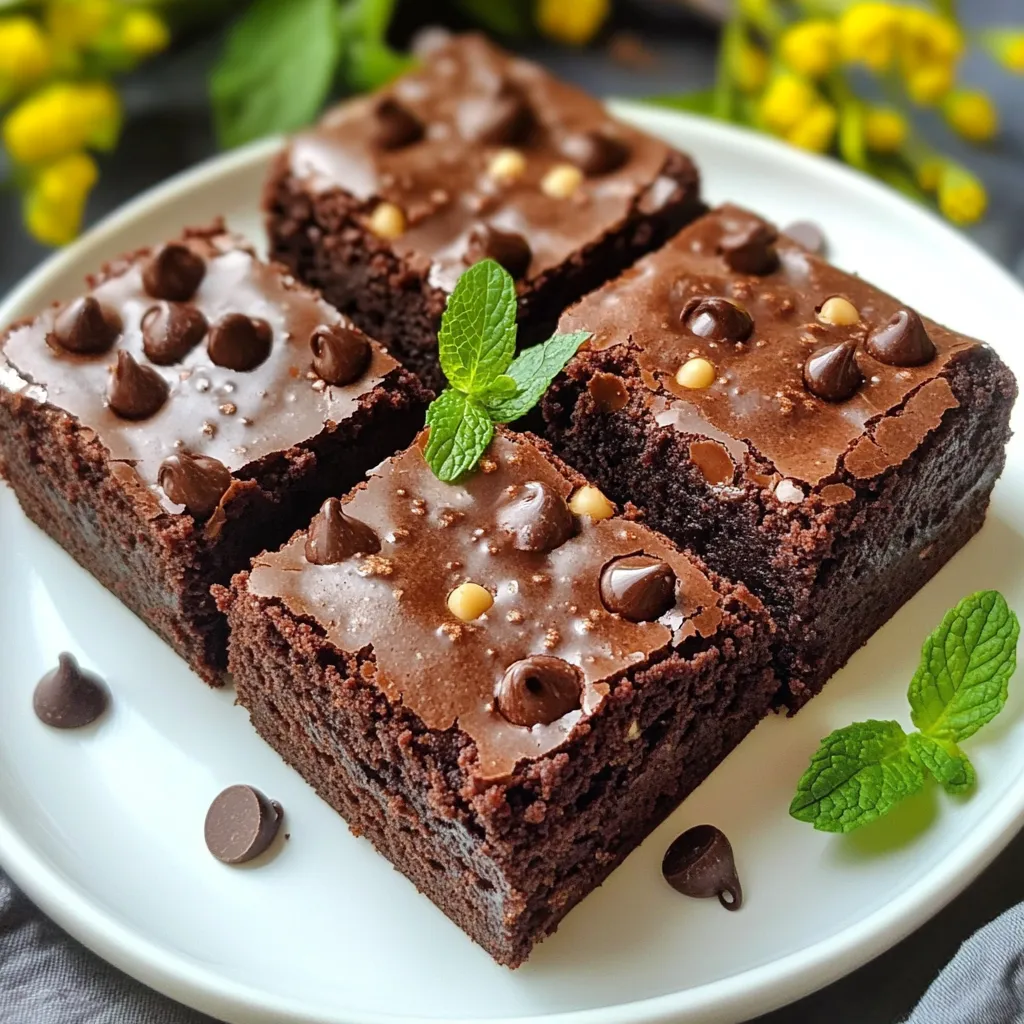 Mint Chocolate Chip Brownies leckere Genussmomente