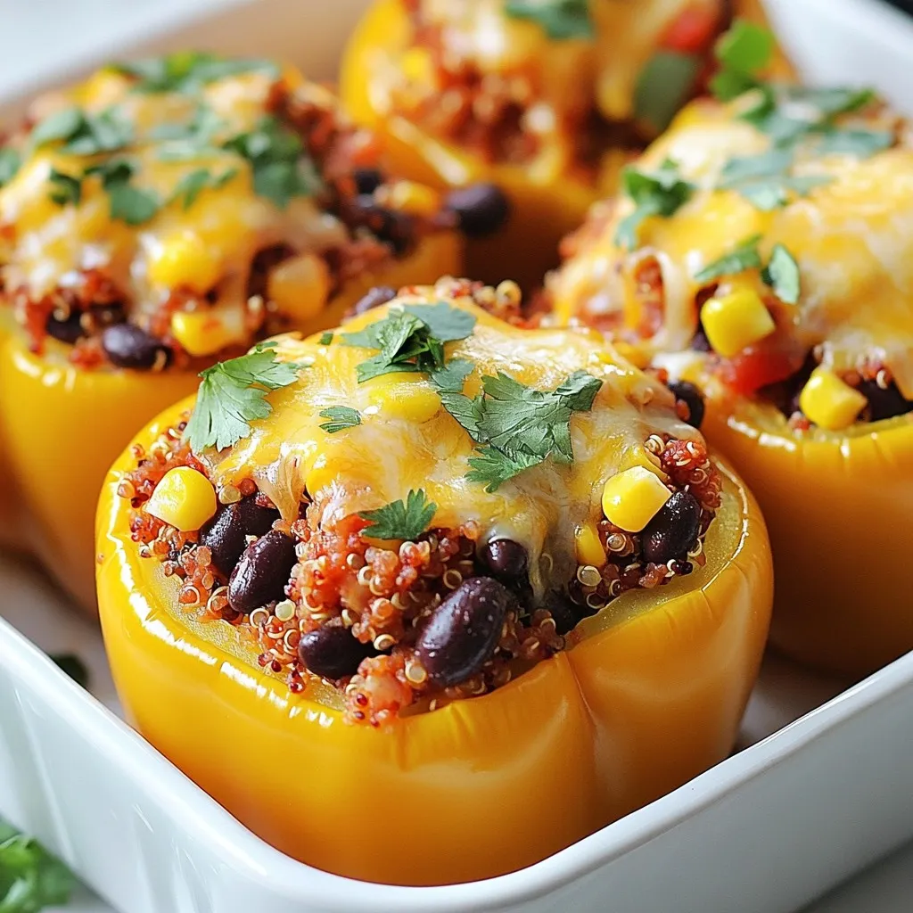 Southwest Quinoa Stuffed Peppers Gesunde und leckere Mahlzeit